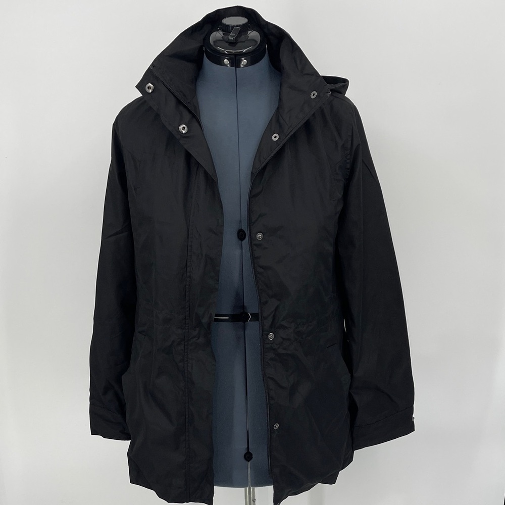 A NEW DAY Black Raincoat for WOMEN SIZE S DRAWSTRING